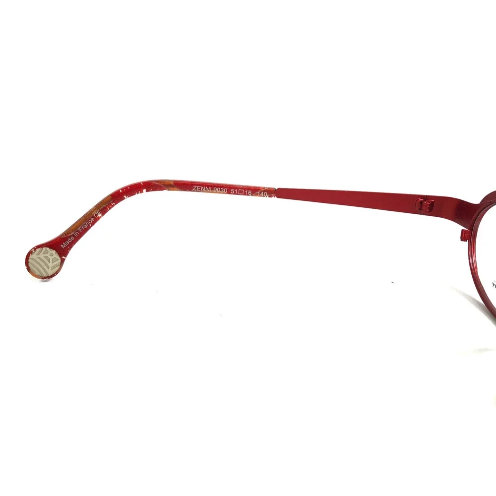 BOZ Eyeglasses Frames ZENNI 9030 Brown Red Strass Crystals Burgundy 51-16-140